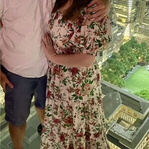 Anthropologie  NWT The Somerset Maxi Dress Puff-Sleeve Tiered Floral